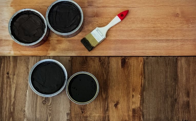DIY Hardwood Refinish Example
